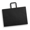 Extra Large Flat Handle Paper Bags Black